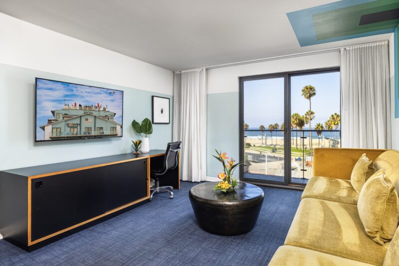 Ocean View King Suite Living Room View