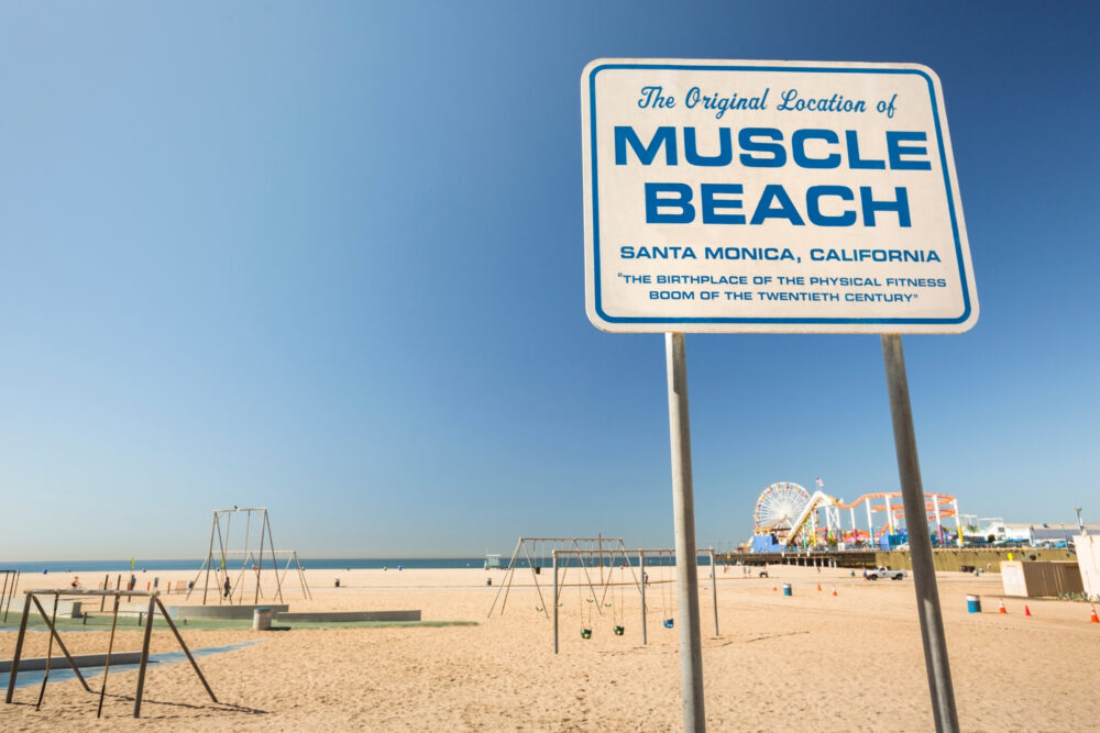 Santa Monica Pier Muscle Beach California